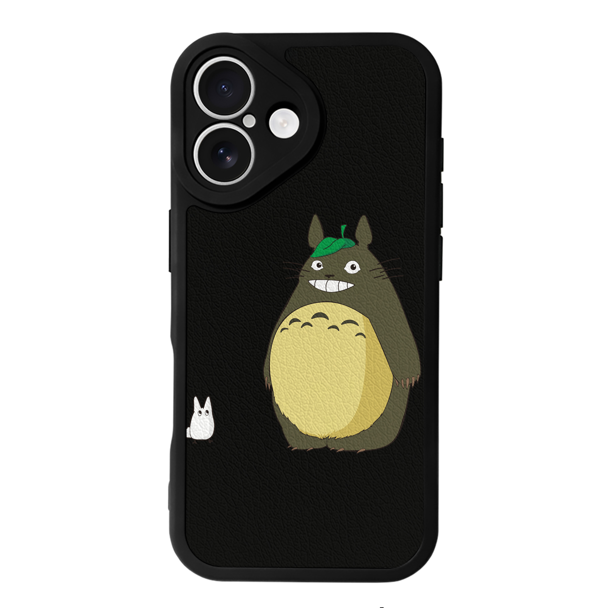 （画像用） となりのトトロ 草壁メイ 草壁サツキ My Neighbor Totoro Satsuki Kusakabe Mei Kusakabe 【iPhone 16シリーズ対応】シリコンスマホケース（レザー調） 材質：シリコン